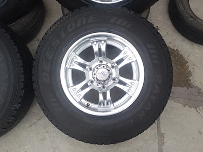 ขายล้อขอบ15 6รูMICHIKAWA หน้า7.5 ยาง235/75/15  4 ล้อ