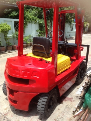 +++ ขายโฟล์คลิฟท์  TOYOTA 4FD20   ขนาด  2  ตัน  เครื่องยนต์ดีเซล  เสา  3  เมตร  เกียร์ธรรมดา  งา 1,070  มม.  ยางตันใหม่