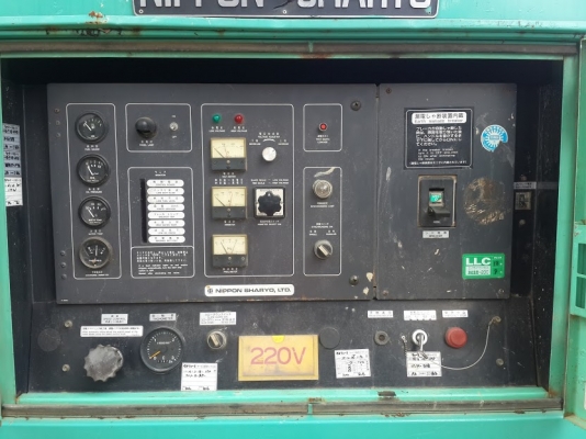 เครื่องปั่นไฟ Nippon Sharyo รุ่น NES125SHE เครื่องเก่าญี่ปุ่น ไม่เคยใช้งานในไทย