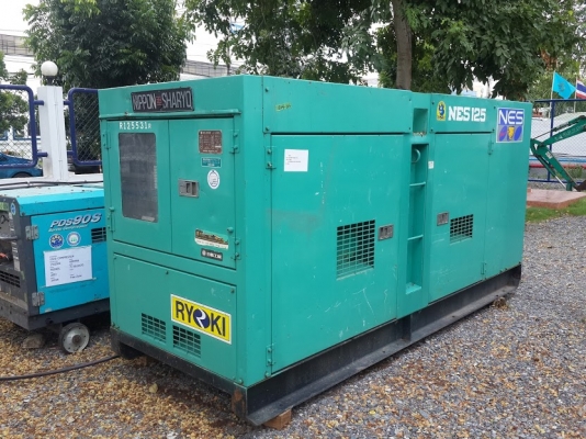 เครื่องปั่นไฟ Nippon Sharyo รุ่น NES125SHE เครื่องเก่าญี่ปุ่น ไม่เคยใช้งานในไทย