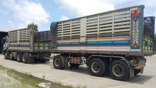 ขายรถพ่วง 24 ล้อ แม่.ลูก กระบะเหล็กคอกเกษตรดั้ม ISUZU 360 ปี.53 รถสวย ยางเต็ม ราคา.2550000 ราคาต่อรอง สนใจลองคุยกันครับ