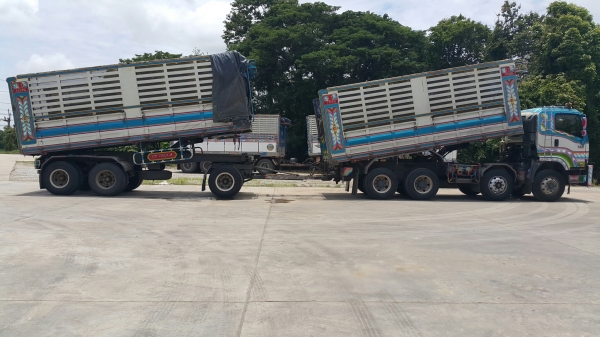 ขายรถพ่วง 24 ล้อ แม่.ลูก กระบะเหล็กคอกเกษตรดั้ม ISUZU 360 ปี.53 รถสวย ยางเต็ม ราคา.2550000 ราคาต่อรอง สนใจลองคุยกันครับ