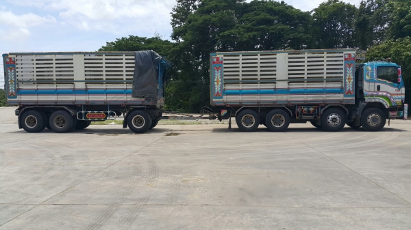 ขายรถพ่วง 24 ล้อ แม่.ลูก กระบะเหล็กคอกเกษตรดั้ม ISUZU 360 ปี.53 รถสวย ยางเต็ม ราคา.2550000 ราคาต่อรอง สนใจลองคุยกันครับ