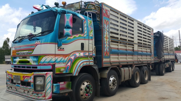 ขายรถพ่วง 24 ล้อ แม่.ลูก กระบะเหล็กคอกเกษตรดั้ม ISUZU 360 ปี.53 รถสวย ยางเต็ม ราคา.2550000 ราคาต่อรอง สนใจลองคุยกันครับ