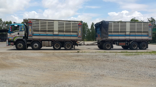 ขายรถพ่วง 24 ล้อ แม่.ลูก กระบะเหล็กคอกเกษตรดั้ม ISUZU 360 ปี.53 รถสวย ยางเต็ม ราคา.2550000 ราคาต่อรอง สนใจลองคุยกันครับ