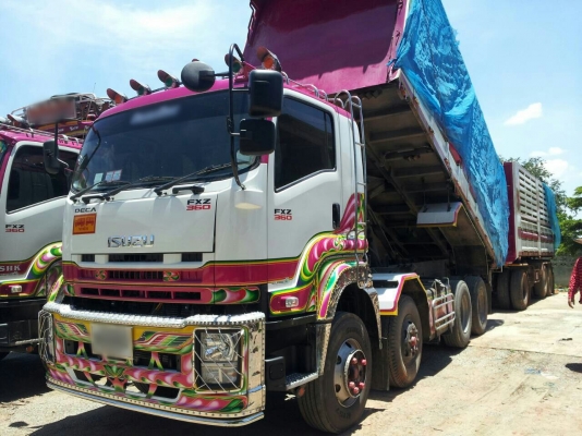 ขายรถพ่วง 24 ล้อ แม่.ลูก กระบะเหล็กคอกเกษตรดั้ม ISUZU 360 ปี.55 รถสวยใช้งานอยู่ วิ้งน้อย ราคา2600000 ต่อรอง สนใจรีบจองด่วน