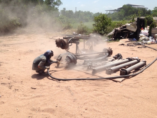 บริการยิงทราย ครัชชีรถยนต์