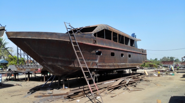 ขายโครงเรือเหล็กต่อเอง