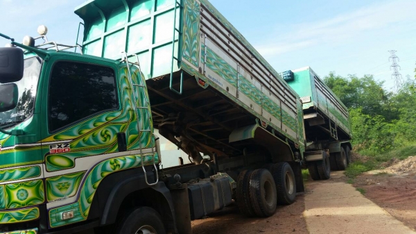 สิบล้อพ่วง อีซูซุ FXZ360 ปี56 แม่ลูก3คาน ดั้มมีเนียม สภาพนางฟ้าสวยจัดพร้อมวิ่งงาน เล่มทะเบียนพร้อมโอน ราคา 2,750,000บ ต่อรองหน้างาน