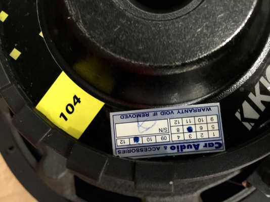 ขายลำโพงซับ 10" KICKER รุ่น 10ES104 วอล์ยคอล์ยเดี่ยวเดิมๆ