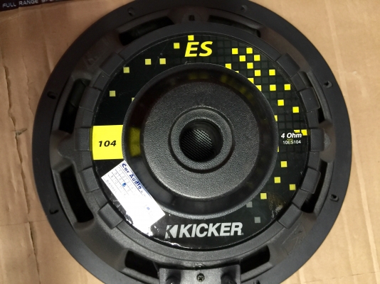 ขายลำโพงซับ 10" KICKER รุ่น 10ES104 วอล์ยคอล์ยเดี่ยวเดิมๆ