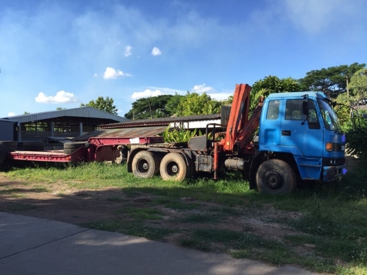 สิบล้อหัวลากISUZU 275 แรงม้า เครน TCM 5 ตัน พร้อมหาง ARMY แบบ  2 เพลา