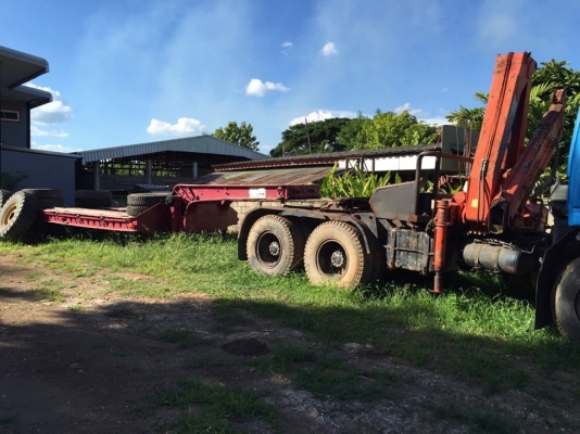 สิบล้อหัวลากISUZU 275 แรงม้า เครน TCM 5 ตัน พร้อมหาง ARMY แบบ  2 เพลา