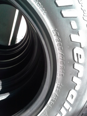 BF All USA. 265/70/16 ปี11 สภาพสวยๆ 1ชุด