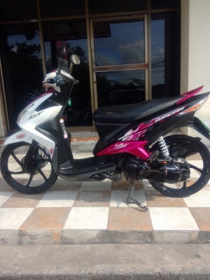 Mio 125 รุ่น GT (ล้อแม็กซ์) สีชมพู ขาว รถสวยอย่างหล่อ ขับดี ราคาถูกๆ