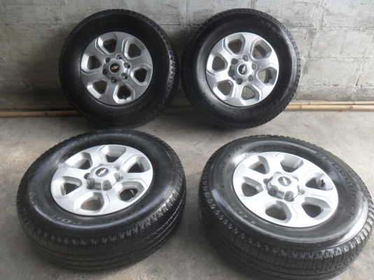 ล้อแม็ก 16นิ้ว 6รู เชฟ พร้อมยาง สวยๆ 4 ล้อ ลดราคาเหลือ 5500 บาท