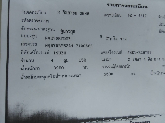 หกล้อ อีซูซุ NQR150 ปี49 (จองแล้วคร้บ มัดจำกลางอากาศ 20,000บ) จากหนุ่มไฟแรงเมืองช้างใหญ่ จ.สุรินท์ เหลา.... หกล้อ อีซูซุ NQR150 ปี49 (จองแล้วคร้บ มัดจำกลางอากาศ 20,000บ) จากหนุ่มไฟแรงเมืองช้างใหญ่ จ.สุรินท์ เหลา....