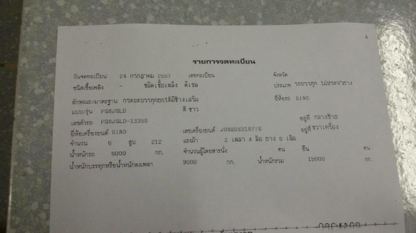 รถฮีโน่ 6 ล้อดั้ม FG8J  220  แรงม้า. ปี 57   ( รถวิ่ง 6x,xxx กว่า กม. )    สนใจติดต่อ  081 - 6079515