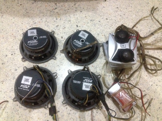 ลำโพง5นิ้วเเยกชิ้น JBL เเท้ยกเซ็ทตามรูปของเก่าญี่ปุ่นเเท้สภาพดีของครบ