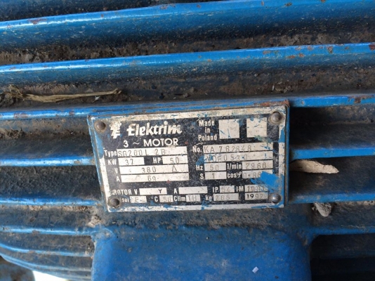 ขายมอเตอร์ 50 hp ติดปั๊มแรงดัน 2900 รอบ