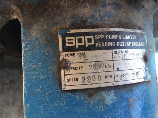 ขายมอเตอร์ 50 hp ติดปั๊มแรงดัน 2900 รอบ