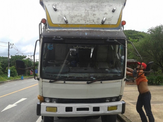 รถสิบล้อมิตซู ไอ้หลงเพลาเดียว 160 แรงม้า พร้อมใช้งาน  เล่มติดมือ  ม79  เรียบร้อย