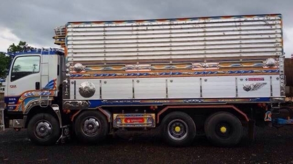 ขาย ISUZU 360 พ่วงแม่ลูก กระบะเนียมคอกเกษตรดั๊ม รถปี 55