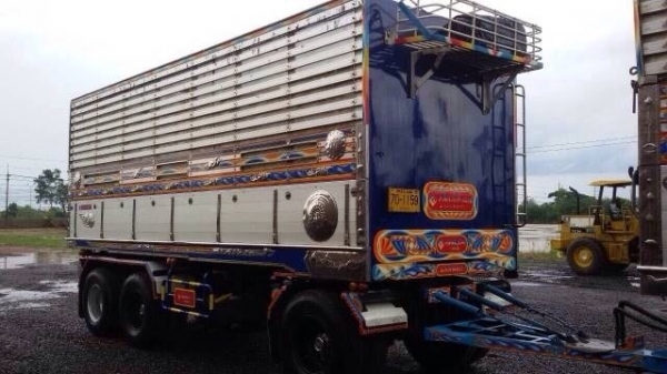 ขาย ISUZU 360 พ่วงแม่ลูก กระบะเนียมคอกเกษตรดั๊ม รถปี 55