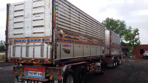 ขาย ISUZU 360 พ่วงแม่ลูก กระบะเนียมคอกเกษตรดั๊ม รถปี 55