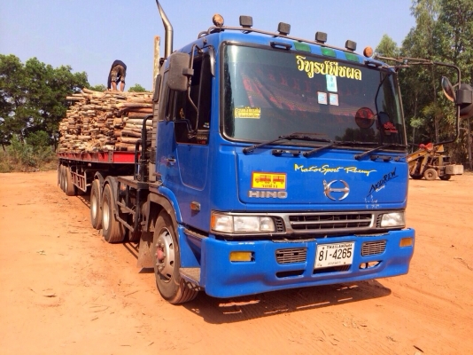 ขายด่วน  รถสิบล้อหัวลาก พร้อมหางพื้นเรียบสามเพลาพนัส  พร้อมใช้งาน  เอกสารพร้อม