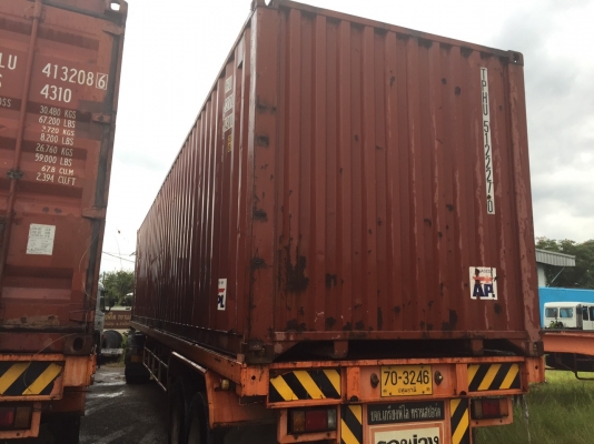 ขายตู้คอนเทนเนอร์40ฟุต ราคาลูกละ 60,000 บาท