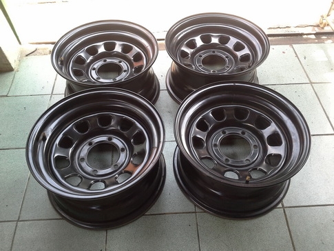 ล้อกะทะลาย Rock 6/139 ขอบ16*8 ET-25 สวยๆ 1ชุด