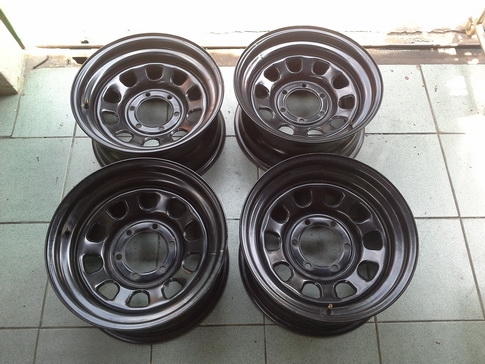 ล้อกะทะลาย Rock 6/139 ขอบ16*8 ET-25 สวยๆ 1ชุด