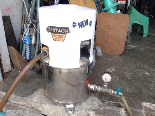 ขายปั้มน้ำอัตโนมัติ Hitachi 250W ถังสแตนเลสอย่างดี สภาพสวย ตรวจเช็คแรงดันเรียบร้อย ไม่มีรั่วซึม พร้อมใช้งาน