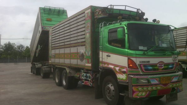 ขายรถบรรทุก 22 ล้อพ่วงแม่ลูกดัมพ์มิเนียมคอกเกษตร HINO MEGA 344 แรงม้าปี 2554 ลูกพ่วงอู่ ซีทีทรัค 3 เพลา ราคา 2650000
