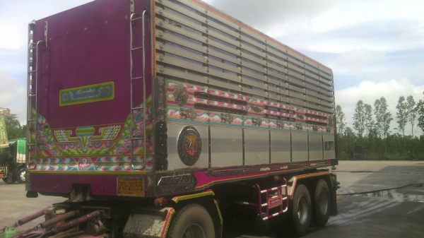 ขายรถบรรทุก 22 ล้อพ่วงแม่ลูกดัมพ์มิเนียมคอกเกษตร HINO MEGA 344 แรงม้าปี 2554 ลูกพ่วงอู่ ซีทีทรัค 3 เพลา ราคา 2650000