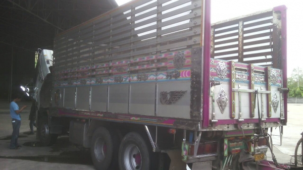 ขายรถบรรทุก 22 ล้อพ่วงแม่ลูกดัมพ์มิเนียมคอกเกษตร HINO MEGA 344 แรงม้าปี 2554 ลูกพ่วงอู่ ซีทีทรัค 3 เพลา ราคา 2650000