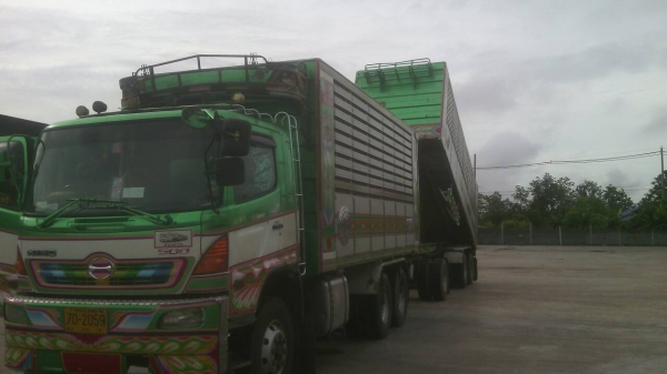 ขายรถบรรทุก 22 ล้อพ่วงแม่ลูกดัมพ์มิเนียมคอกเกษตร HINO MEGA 344 แรงม้าปี 2554 ลูกพ่วงอู่ ซีทีทรัค 3 เพลา ราคา 2650000
