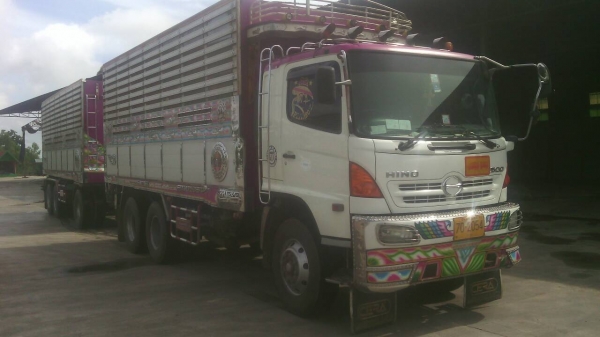 ขายรถบรรทุก 22 ล้อพ่วงแม่ลูกดัมพ์มิเนียมคอกเกษตร HINO MEGA 344 แรงม้าปี 2554 ลูกพ่วงอู่ ซีทีทรัค 3 เพลา ราคา 2650000