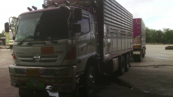 ขายรถบรรทุก 22 ล้อพ่วงแม่ลูกดัมพ์มิเนียมคอกเกษตร HINO MEGA 344 แรงม้าปี 2554 ลูกพ่วงอู่ ซีทีทรัค 3 เพลา ราคา 2650000