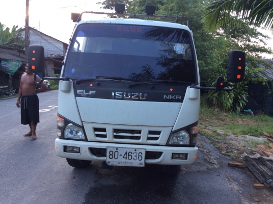 ขายรถบรรทุก 6 ล้อกระบะคาร์โก้ ISUZU NKR 130 แรงม้าปี 2550 ไมล์ 220200 กม.ราคา 520000