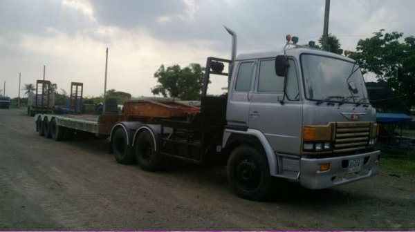 ขายรถเทนเลอร์หัวลากหางโลเบท3เพลา HINOเครื่องK 13c 335แรงราคา1,250,000