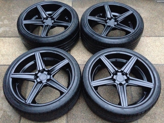 ล้อ ADV1 ขอบ 20 หน้า8.5 หลัง 10 นิ้ว พร้อมยางปี12