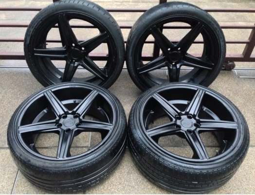 ล้อ ADV1 ขอบ 20 หน้า8.5 หลัง 10 นิ้ว พร้อมยางปี12