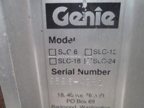 ขายรถกระเช้า GENIE SLC-24 รหัสสินค้า : 80802719 Line ID: nihonmono หรือเพิ่มเติมไดที่ www.nihonmono.com ขายรถกระเช้า GENIE SLC-24 รหัสสินค้า : 80802719 Line ID: nihonmono หรือเพิ่มเติมไดที่ www.nihonmono.com