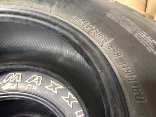 Maxxis Bighorn MT762 ขนาด 265 75 r16 ยางมือ2 ผลิตปี13 Maxxis Bighorn MT762 ขนาด 265 75 r16 ยางมือ2 ผลิตปี13