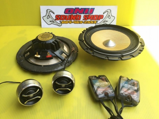 ชุดลำโพงแยกชิ้น Pioneer Carrozzeria รุ่น TS-C016A ลำโพงแยกชิ้น 2 ทาง ขนาด 6" กรวยเคฟล่าห์เหลือง