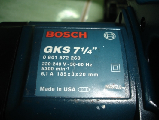 ขายเลื่อยวงเดือน7นิ้ว บอส GKS 7-1/4" ตัวแรง