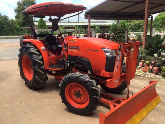 ขายรถไถ Kubota L4708(4WD) พร้อมใบมีดและผานบุกเบิกช้างDP224F รถชั่วโมงน้อยพร้อมใช้งาน