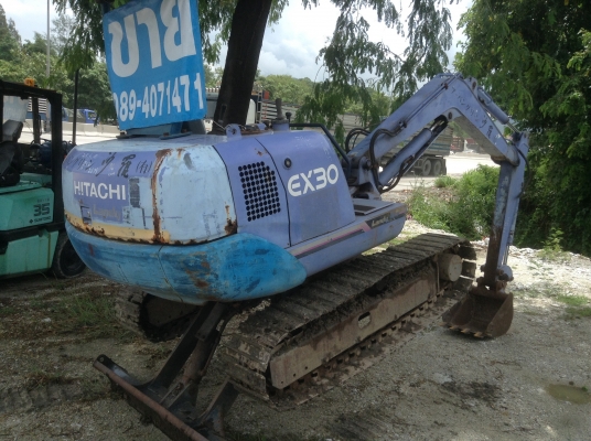 ขายรถขุด HITACHI EX30. เก่าญี่ปุ่น คอนโทลสั้น ปั้มนิ้ว แทรคเหล็ก